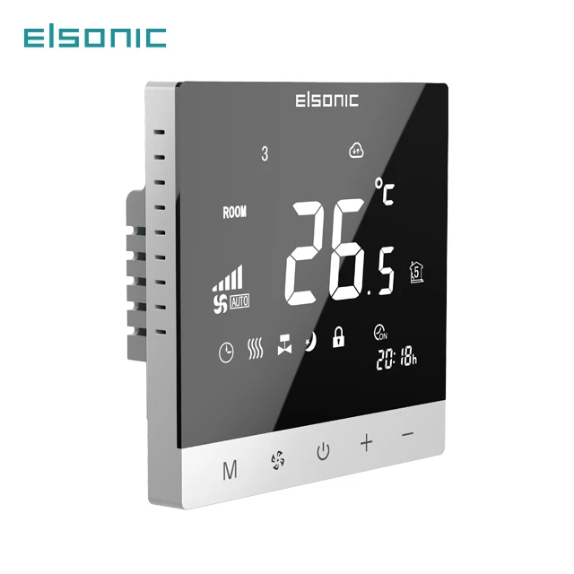 Термостат с сенсорным экраном RS485 Modbus AI голосовых фанкойл термостат