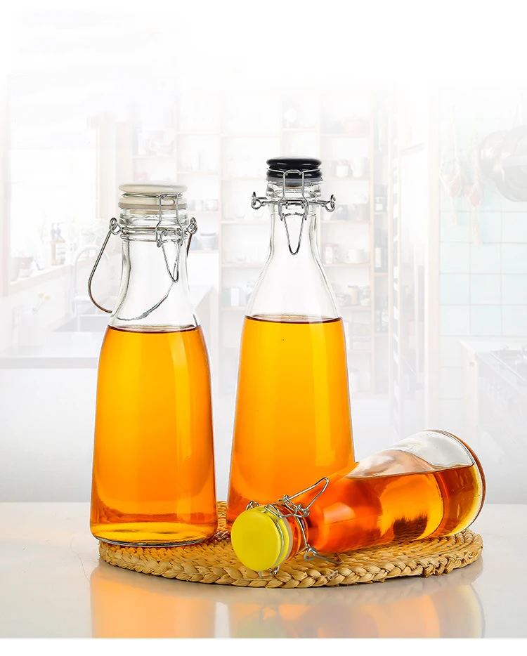 Beautiful Glass Empty Bubble Fruit Plum Wine Brewing Special Sealed Enzymes Bottle with Lid