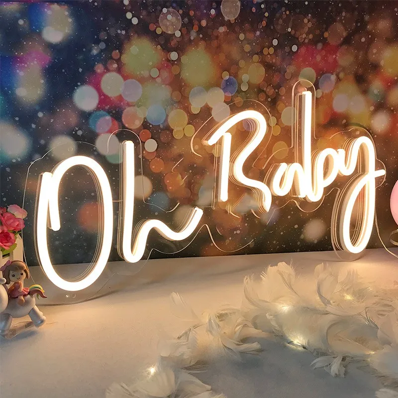 wholesale Led Advertising Open Neon Sign Custom Flex Diy Neon Light Signs Custom Neon Sign For Wedding Bar Party Decoration