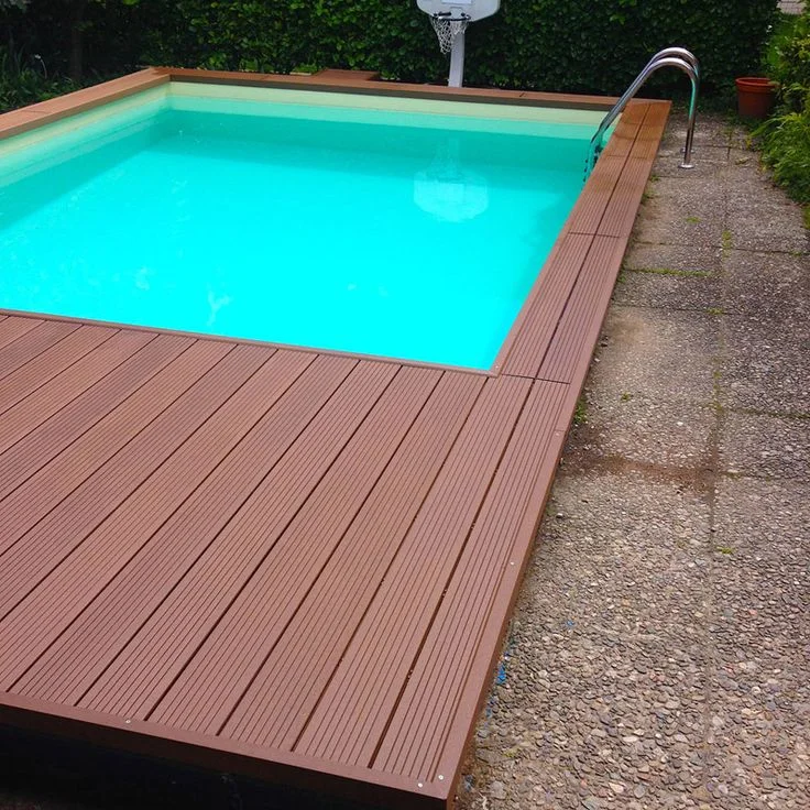 Wood plastic floor decking swimming pool wpc decking floor outdoor cheap deck boards