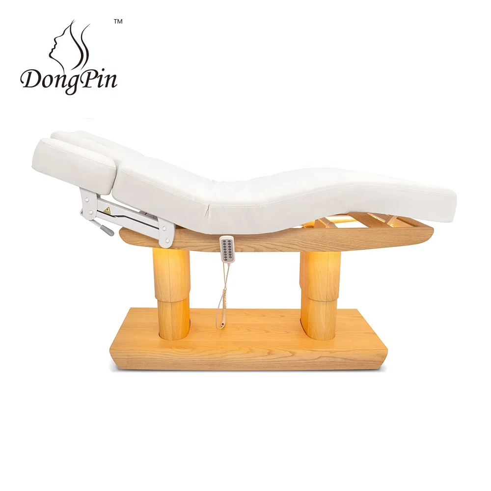 USA Free Shipping Heated Luxury Modern Massage Table Cosmetic Spa Facial Bed 4 Motor Beauty Salon
