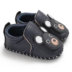 Spring and Autumn Seasons 0-1 year old baby shoes rubber sole non-slip cartoon avatar PU baby toddler shoes
