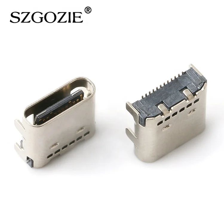 usb c connector female 24pins c-type connector smt double-row type c port type c connector