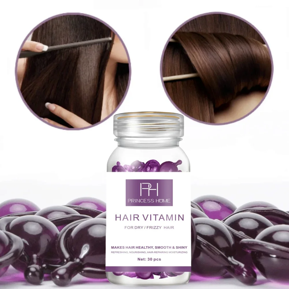 Private Label Hair Capsule Oil 30pcs/ bottles Support Hair Growth Hair Oil Capsules