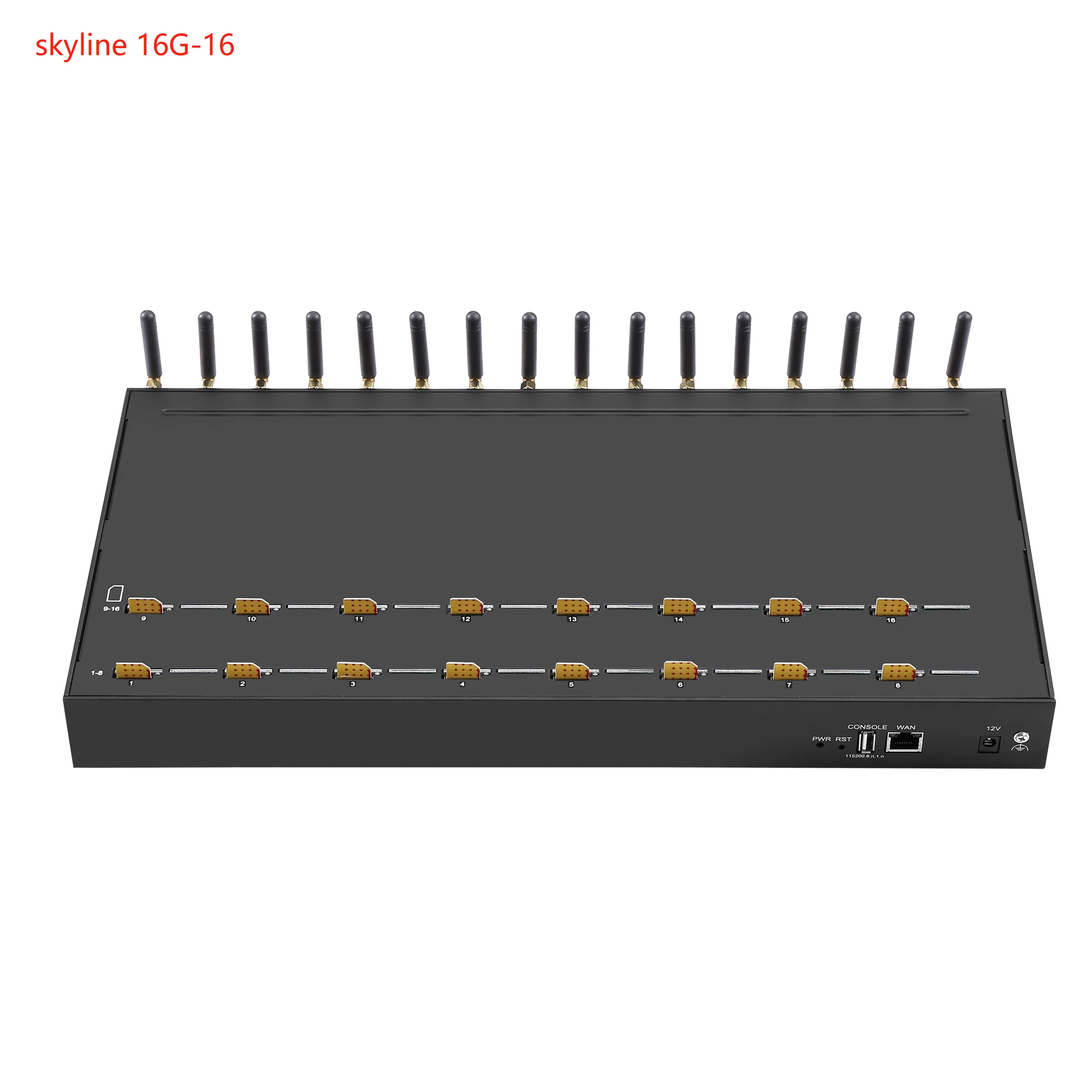 lower cost Skyline 16-16 gsm sms gateway support sms control sim box voip device sms machine