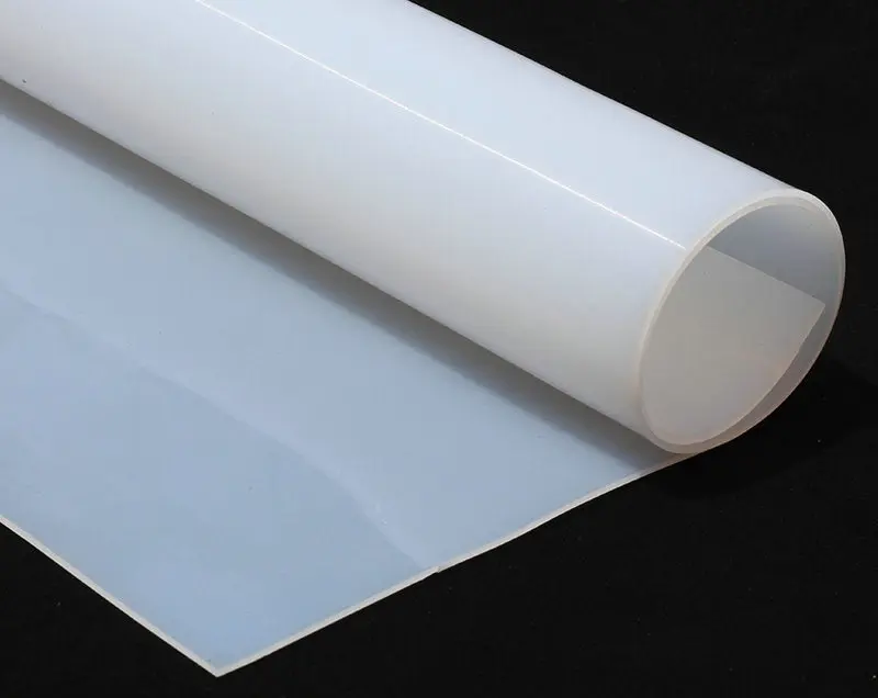 white 3mm fire resistant silicone rubber sheet roll mat