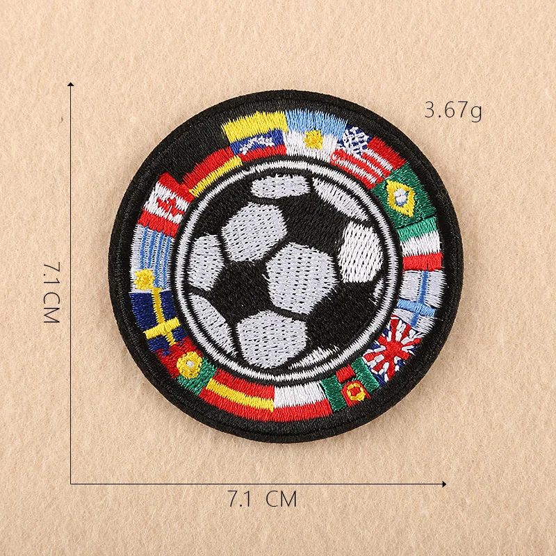 Custom Patches Iron On 3d Embroidery Football Basketball Iron On Patch