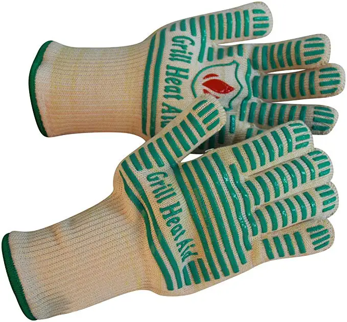 DIBEIREN Silicone Non-Slip Cooking Hot Glove for Grilling, Cutting, Baking, Welding