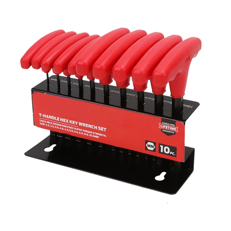 10 шт. Т-образным ремешком CR-V шестигранный ключ гаечный ключ шестигранный ключ Hexwrench шестигранный ключ декодер каналов кабельного телевидения