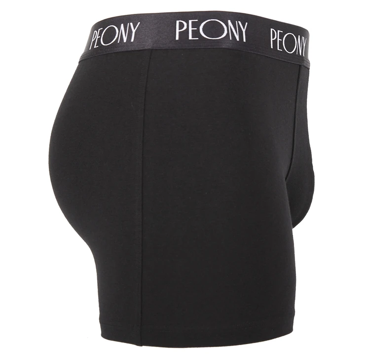 Дышащие Удобные однотонные боксеры на заказ, бамбуковое нижнее белье большого размера, трусы для мужчин