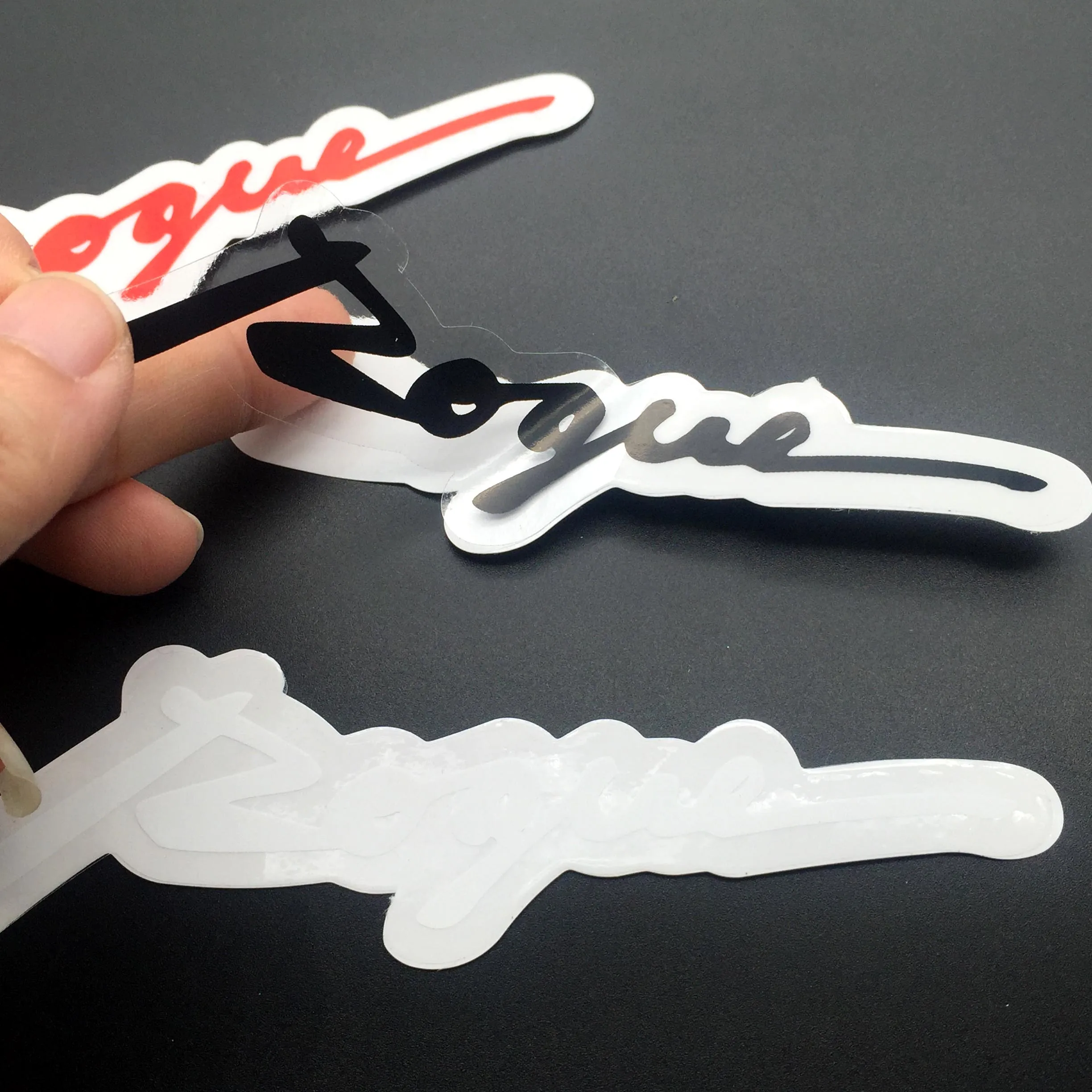 Custom Easy Peel Off Removable Transparent Vinyl Static Cling Window Sticker