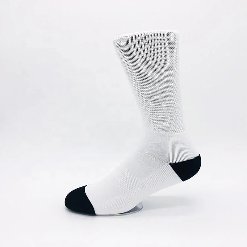 white sublimation blank socks polyester socks for sublimation