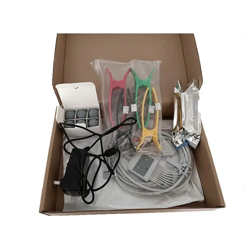 1/ single channel ecg machine with battery support USB flash disk and SD card ekg ecg recorder homecare