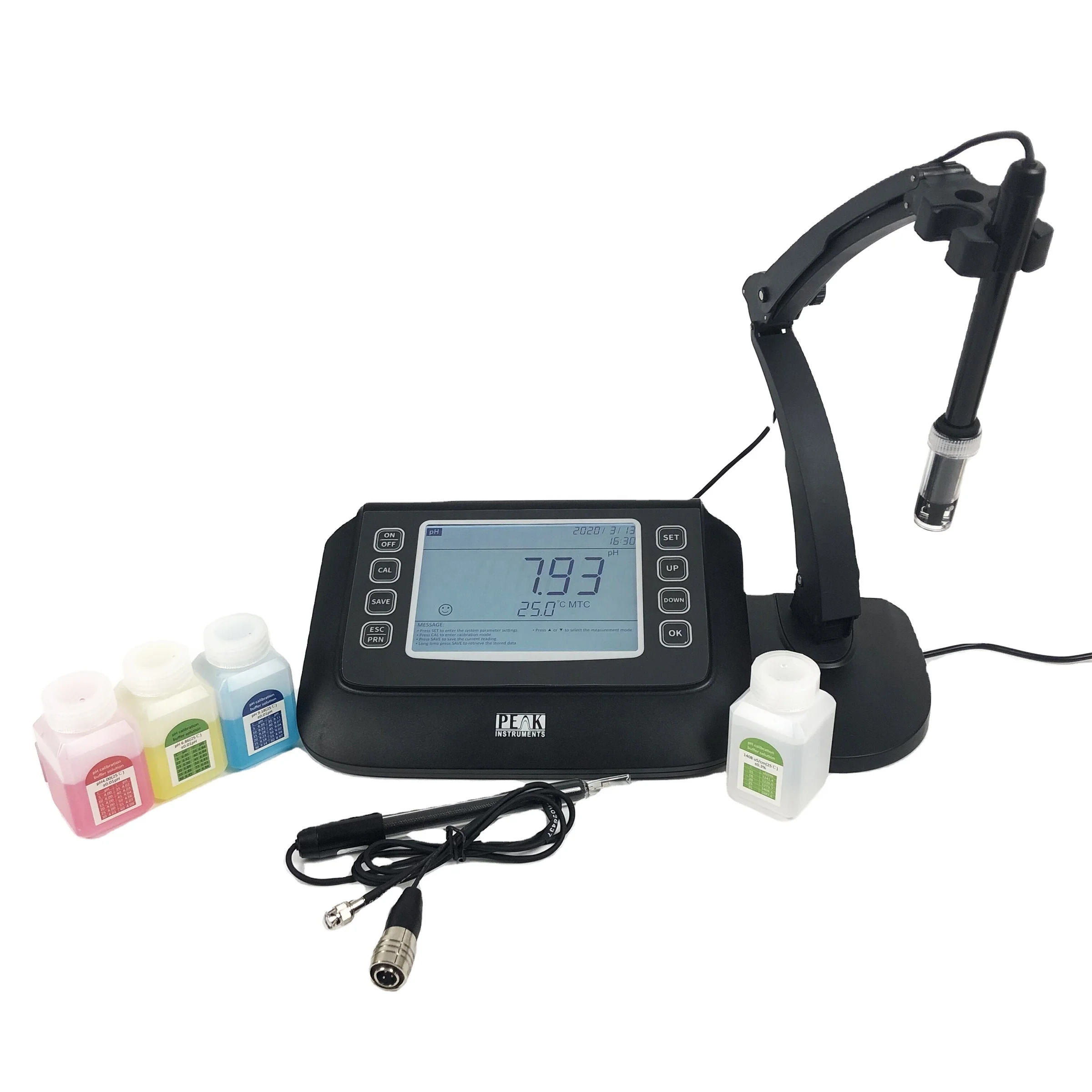 LCD screen precise automatic calibration digital ATC pH conductivity mV TDS meter