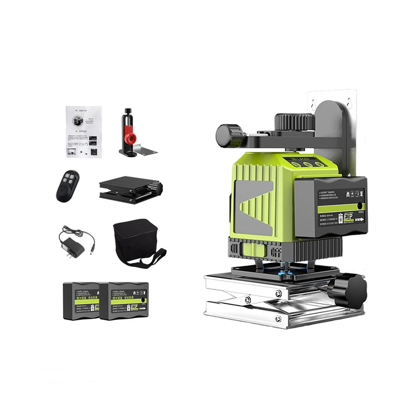 Высокоточная машина для выравнивания в помещении, 12 линий, профессиональные 3D инструменты для измерения, простой в использовании лазерный уровень, Классический комбинированный набор