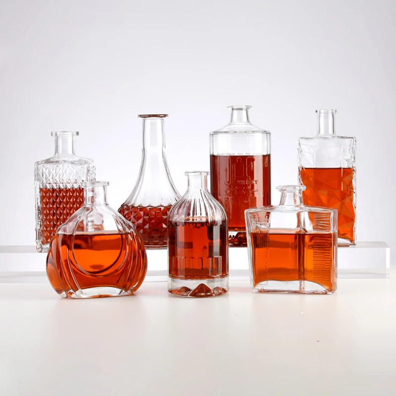 Classic 500ml Brandy XO Glass Wine Bottle Wholesale Whiskey Empty Wine Bottle