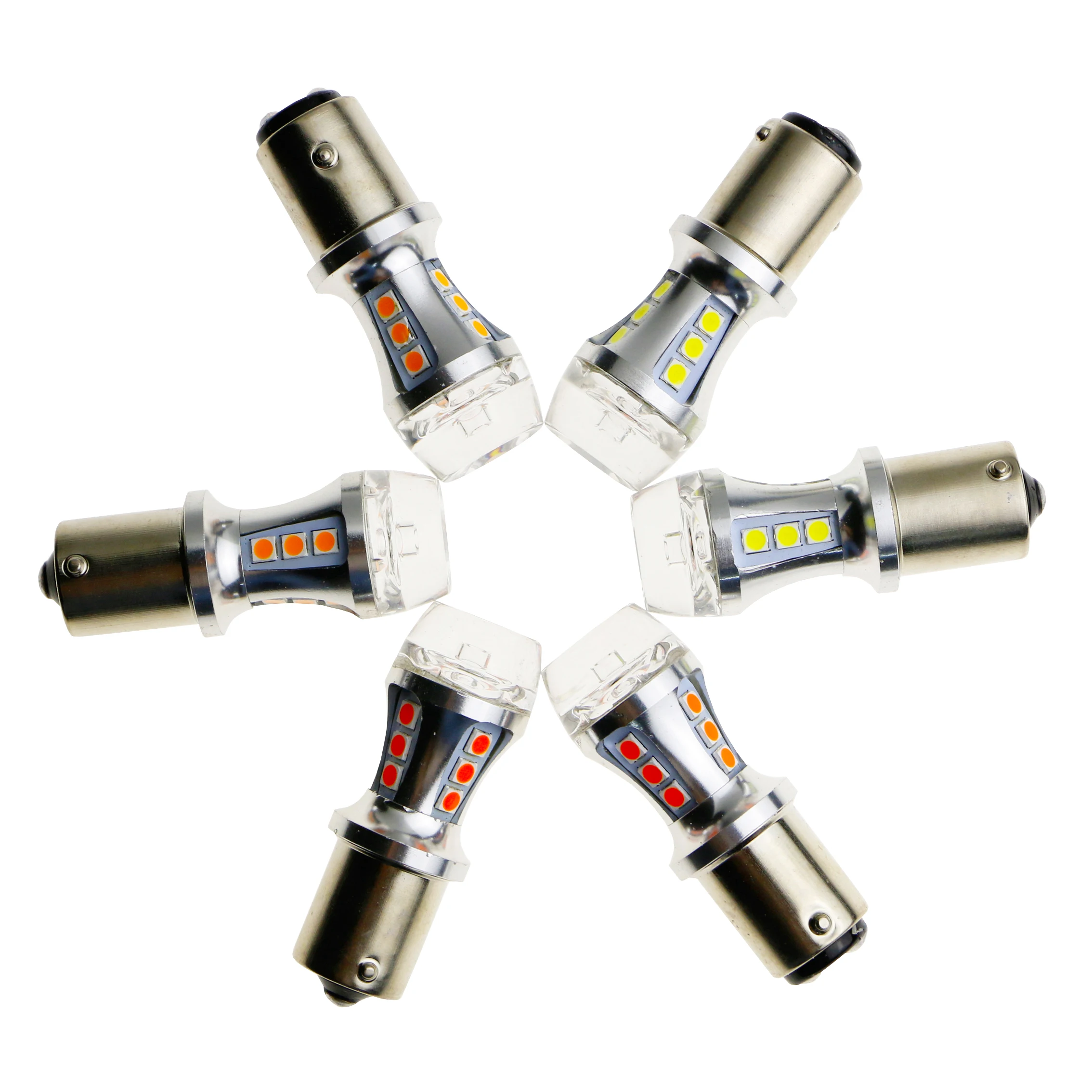 Суперъяркая 1156/ba15s 1157/bay15d 3156/3157/7740/7743 светодиодная 18smd 3030 переключаемая автомобильная лампа для сигнала