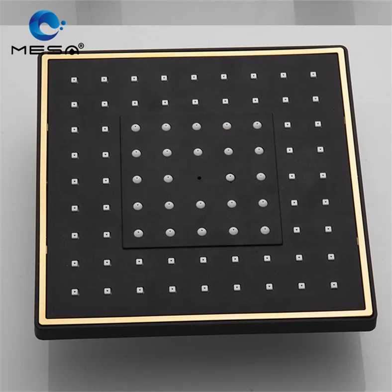 MESA black gold shower unit shower hand set with bathtub outlet and sliding bar