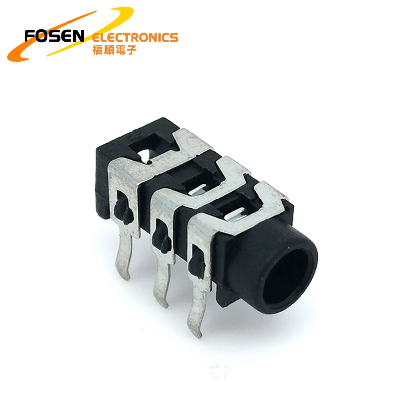 FOSEN Adapter 5 Pole 3.5mm 5 pin Audio Jack Female Stereo Headphone Jack Connector PJ-30130