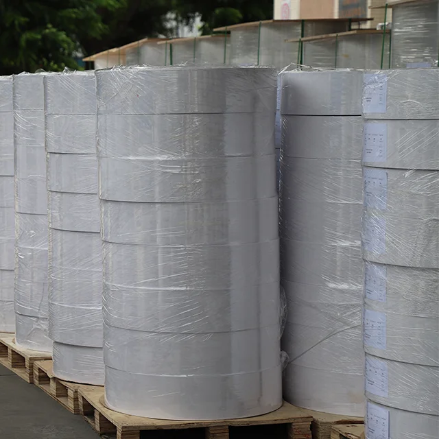 Mother Size Direct Thermal Eco Self-Adhesive Label Jumbo Rolls Adhesive Thermal Paper