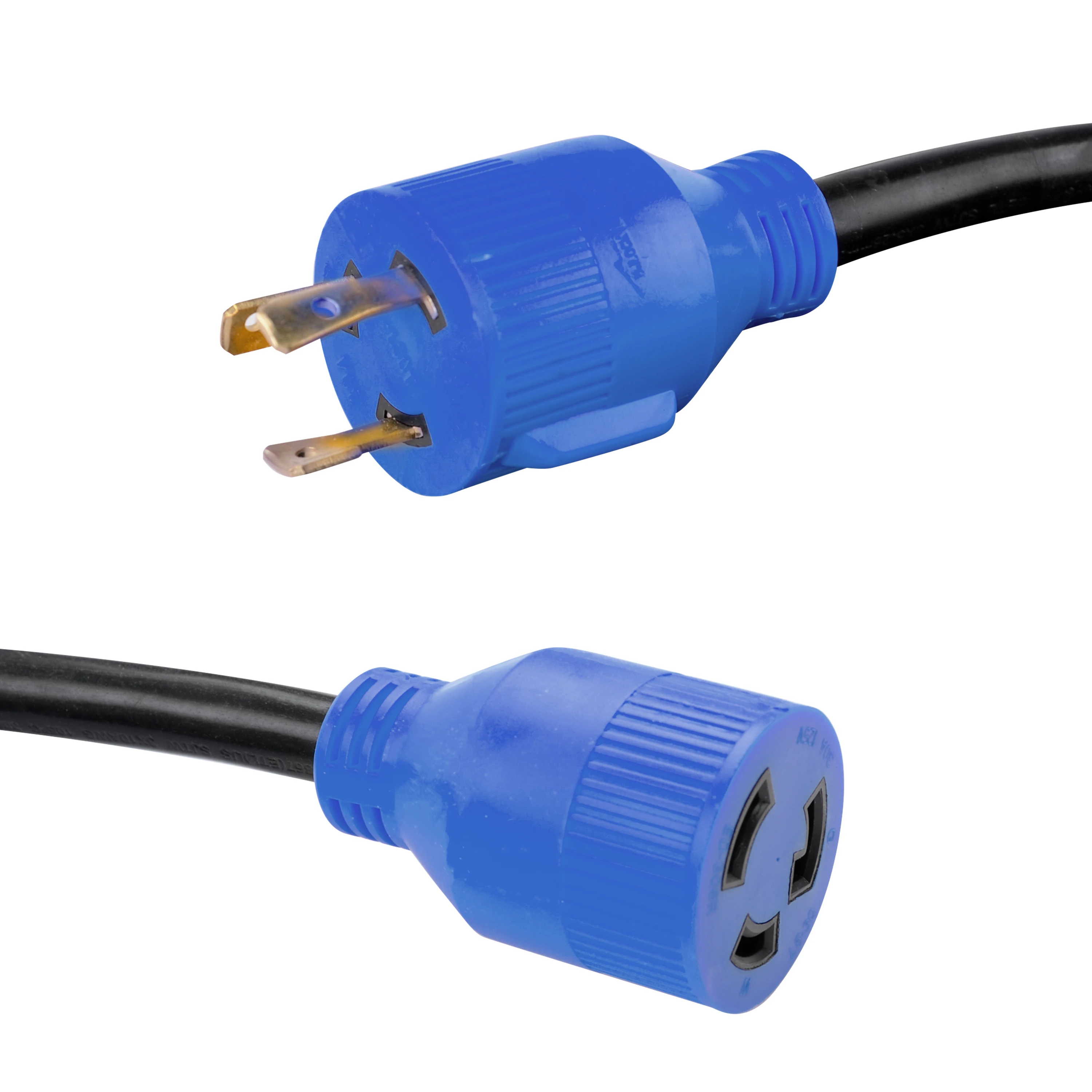 J357 Heavy Duty 50ft Generator Power Cord 3 Prong 10 Gauge STW Cable 125V 30Amp 3750W NEMA L5-30P/L5-30R GeneratorExtension Cord