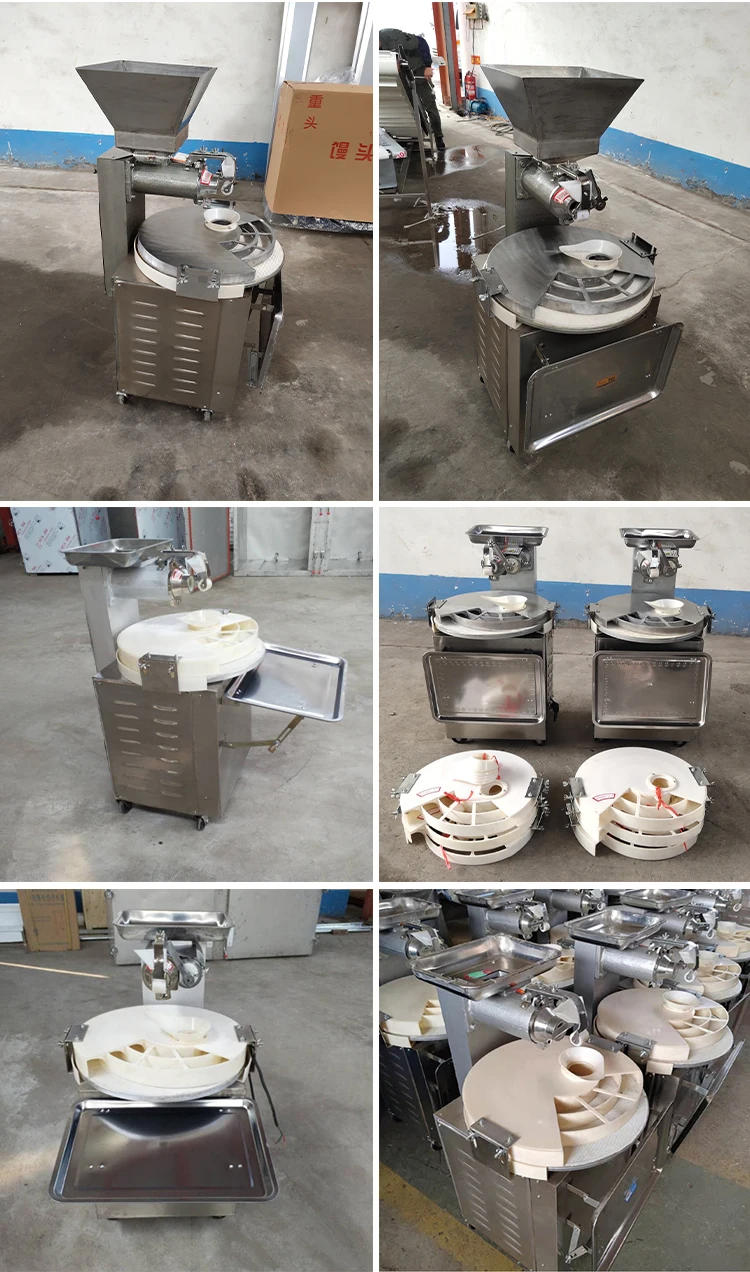 Stainless Steel Bakery dough divider rounder machine for sale/Automatic Burger Buns Dough Cutter Machine