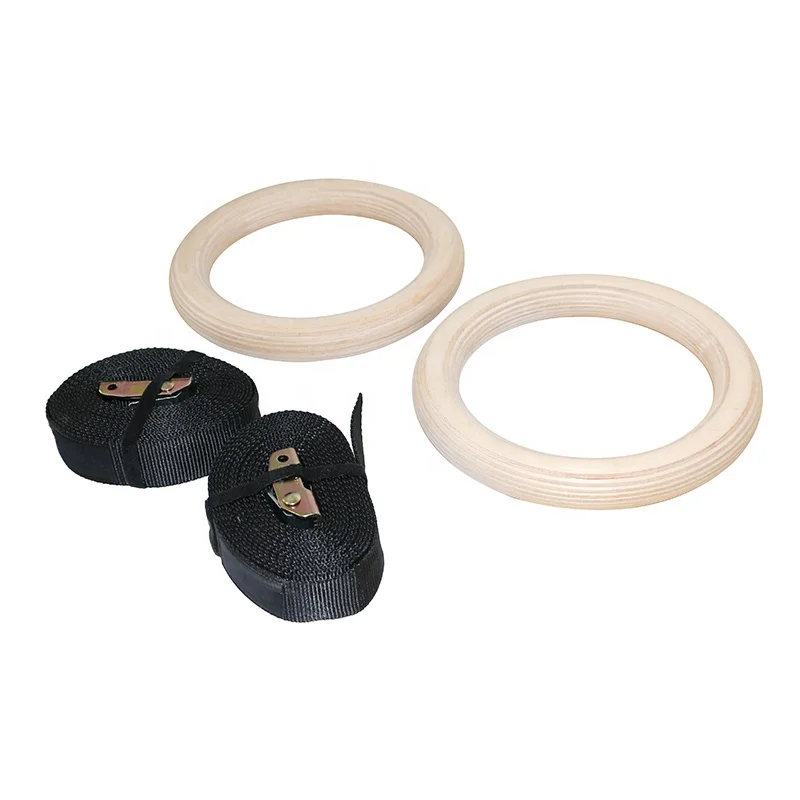 High Quality Wood Suspension Gymnastic Ring