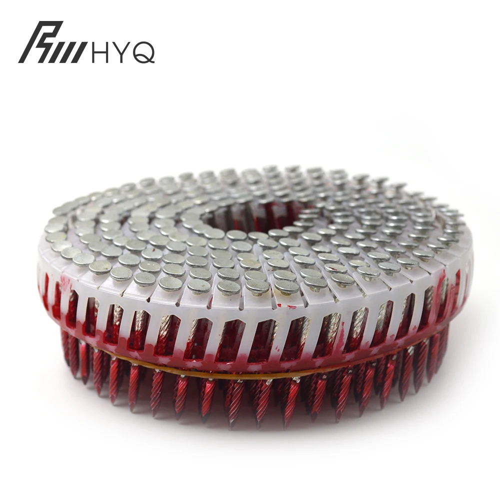 high quality nail gun coil zhangjiagang coil nails ceramic nail for 16mm pallet coil nails