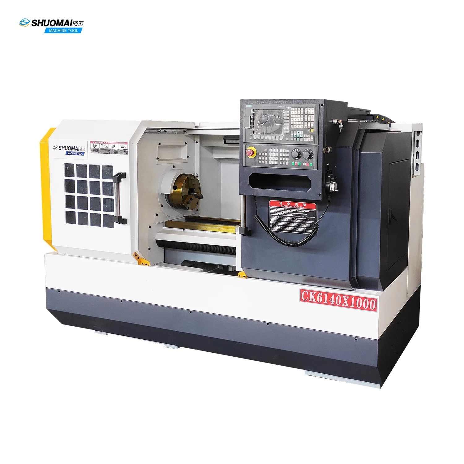 China customized small working metal automatic CNC lathe machine CK6140 with SIEMENS CNC controller