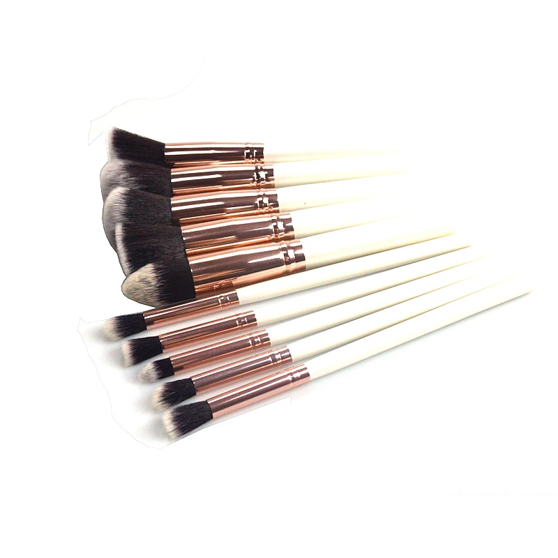 Factory Stock customization 10 pcs synthetic kabuki brush makeup kits for girls cosmetic