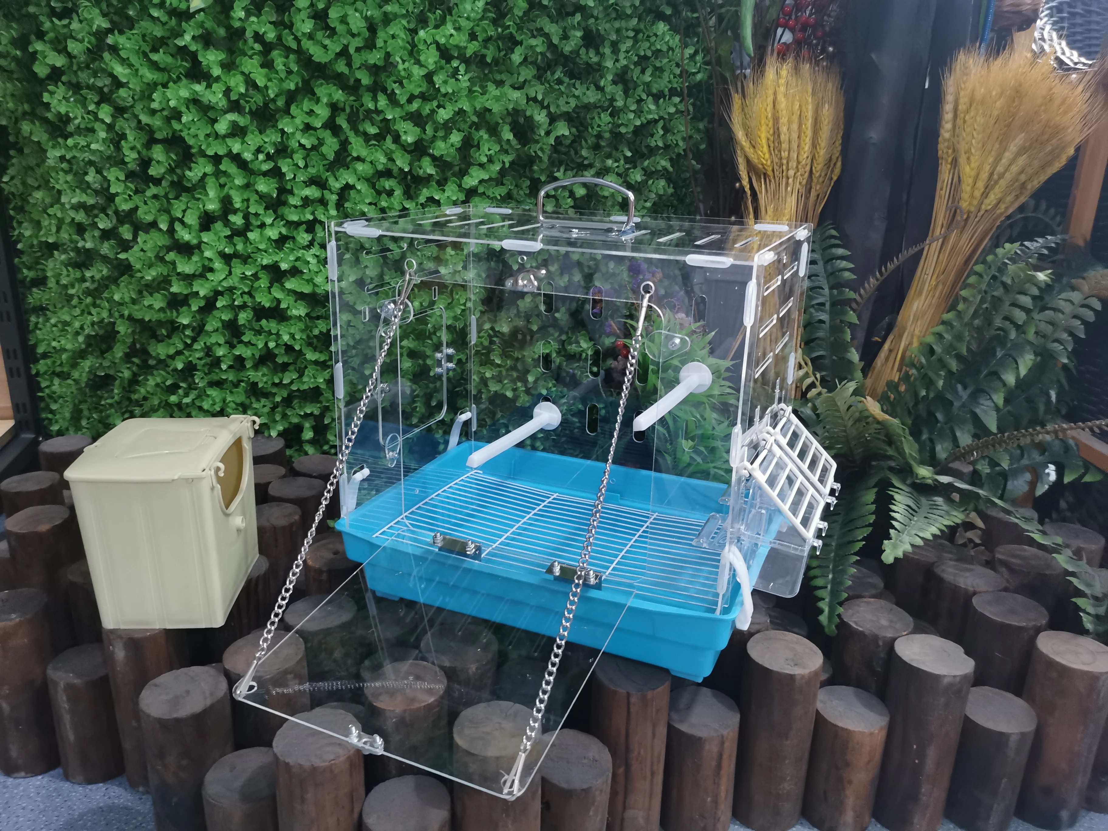 Portable Ornamental Pet Cage Pet Display Cage Parrot  Bird Cage