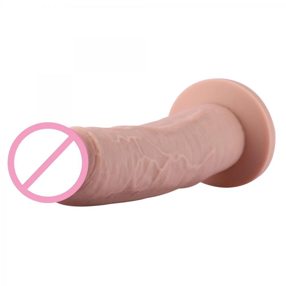 Hismith 10.2 inch Vibrating Dildo with 3 Speeds + 4 Modes with KlicLok System - Slight Curved Silicone Penis Dong Vibrator