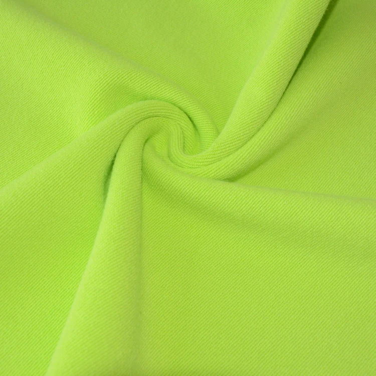 Guangzhou factory heavy weight 65% cotton 35% polyester blend fleece fabric breathable air cotton french terry fabric for sale