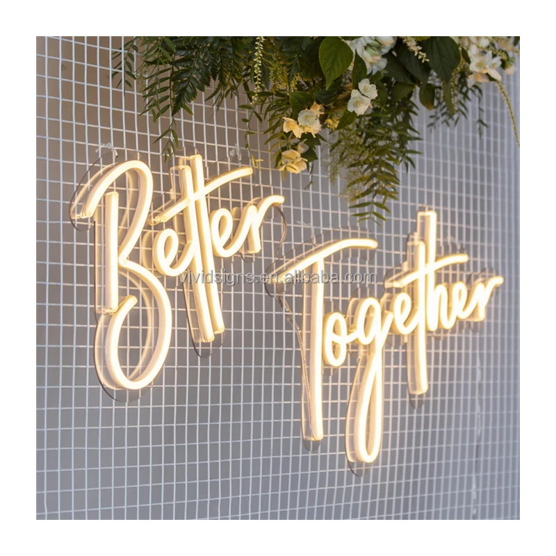 Manufacturer Hot Selling Custom RGB Decorative Lighting Letters Acrylic Led Neon Lights Wedding Neon Party Neon Sign Custom