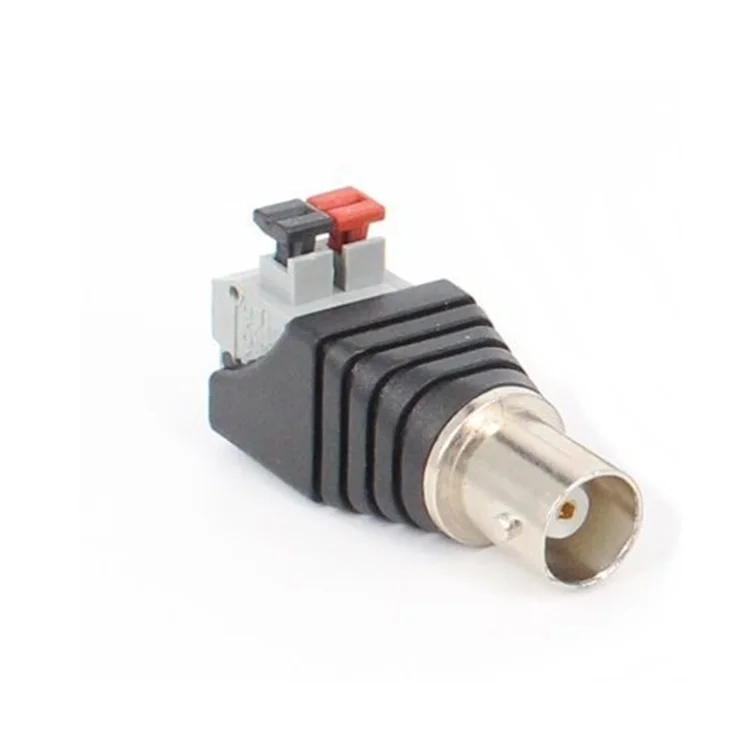 CCTV Accessories Wholesale BNC Plug To 2Pin Screw Terminal BNC Male connector