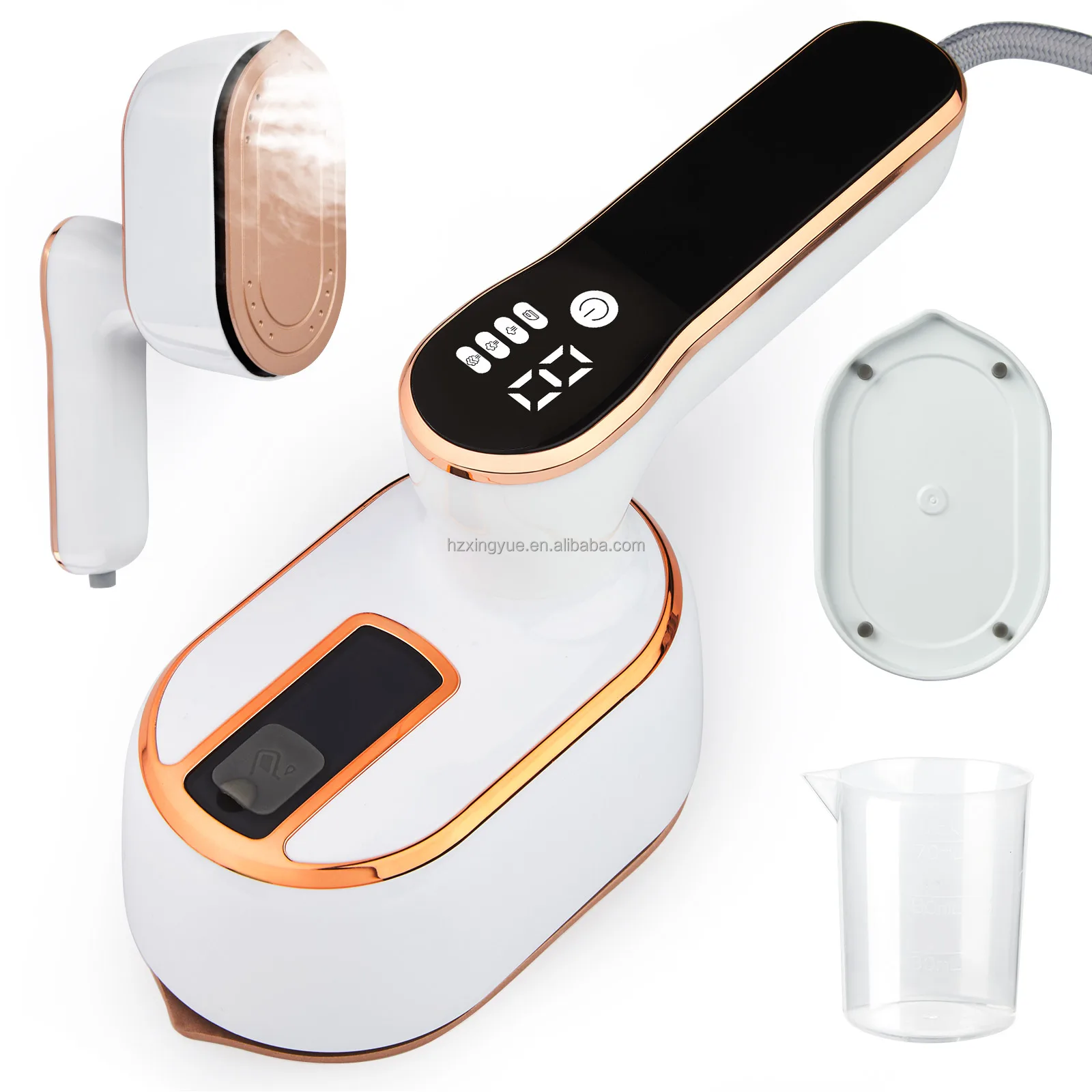 Portable Travel Steamer Iron for Clothes  Horizontal & Vertical Steaming with 3 Steam Gears Handheld LCD Clothing Steamer Iron