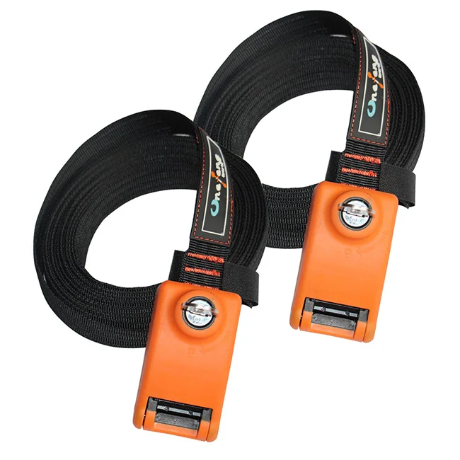 
Lindo Lockable Tie Down Strap with 3 Stainless Steel Cables - 1 Pair Anti-Theft 