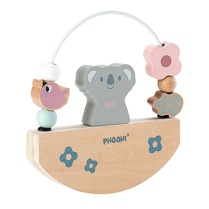 New Design Colorful Cartoon Animal Wooden Balance Game Educational Toys