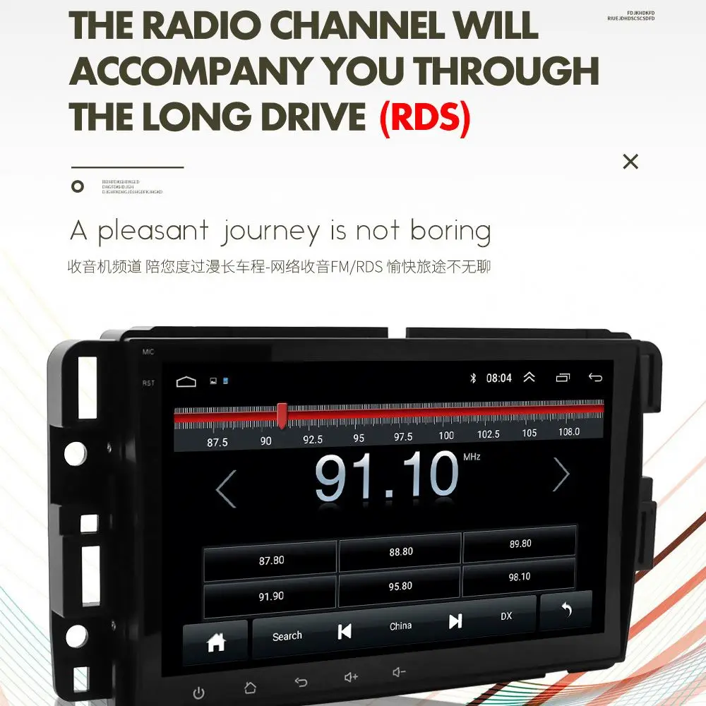 Touch Screen Car DVD Player 7 Inches Double Din Android Universal Car Stereo GPS Navigation