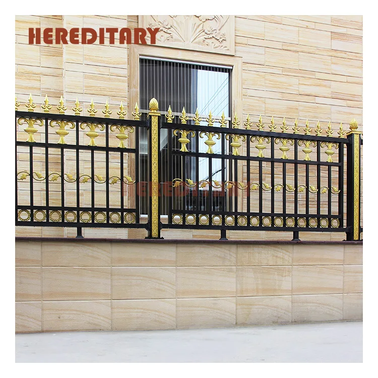 antique paint european aluminum garden fence/ornamental modern cast aluminum fence panels for villas homes