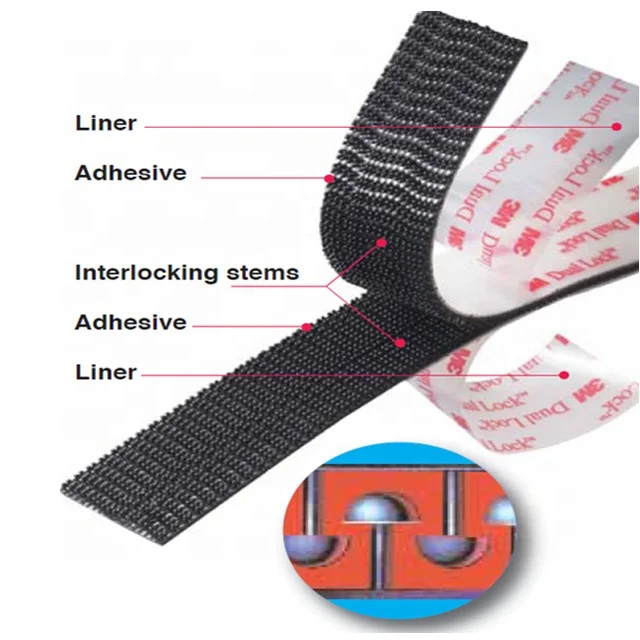 3M Dual Lock Reclosable Fastener SJ3551 1Inch Wide Self Locking Fastener Hook and Loop Tape