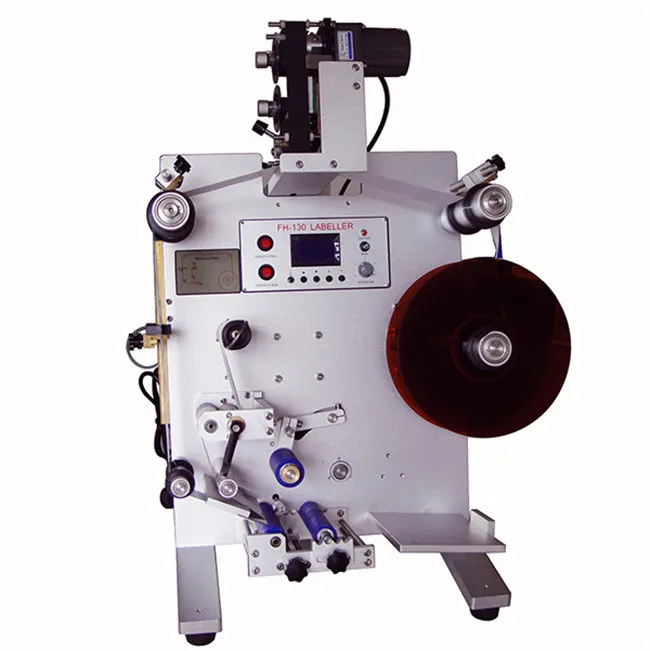 Electric Semi-Automatic Small round Bottle Ampoule Vial Labeling Machine for Food Packaging in Wood Cartons New Condition