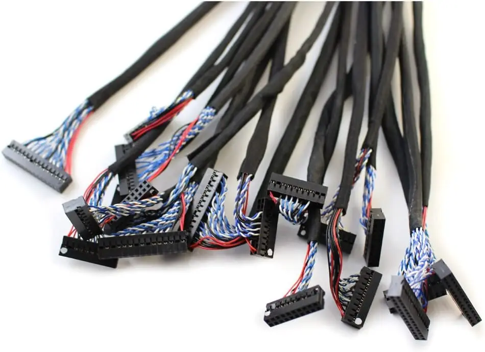 Common Used Universal LVDS Cable for LCD Display Panel Controller Support 14-26 inch Screen