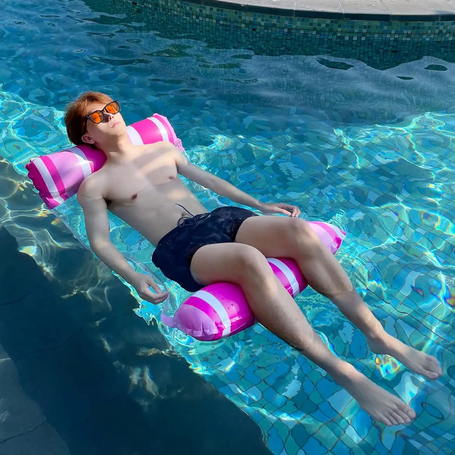 New Multi-purpose Party Summer Water Fun Swimming Inflatable Fold Up Mat Inflatable Pool Lounge Chairs Water Inflatable Sofa