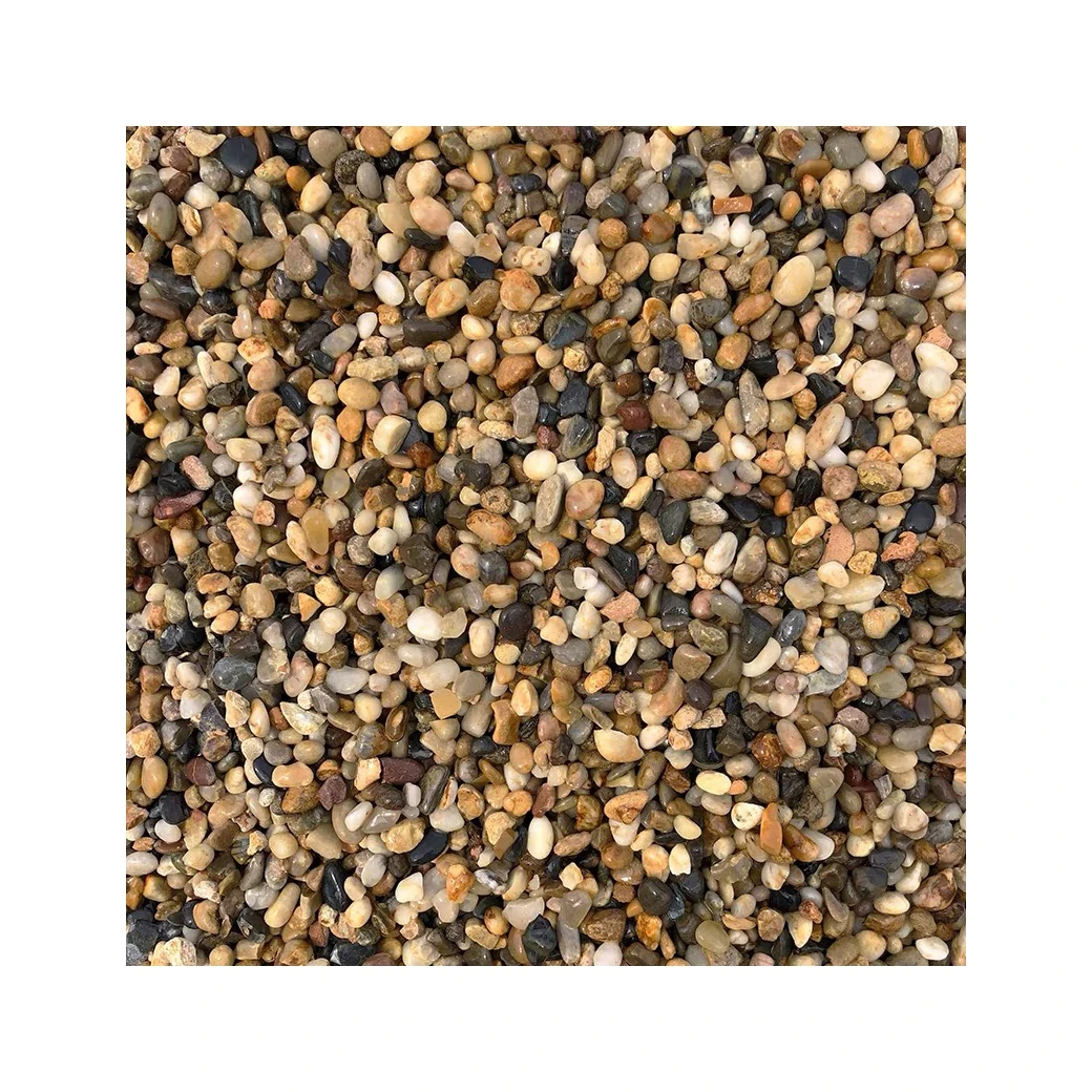 Outdoor floor paving high-end classic simplicity River stone natural pebbles soft stone Multi-color flat pebbles