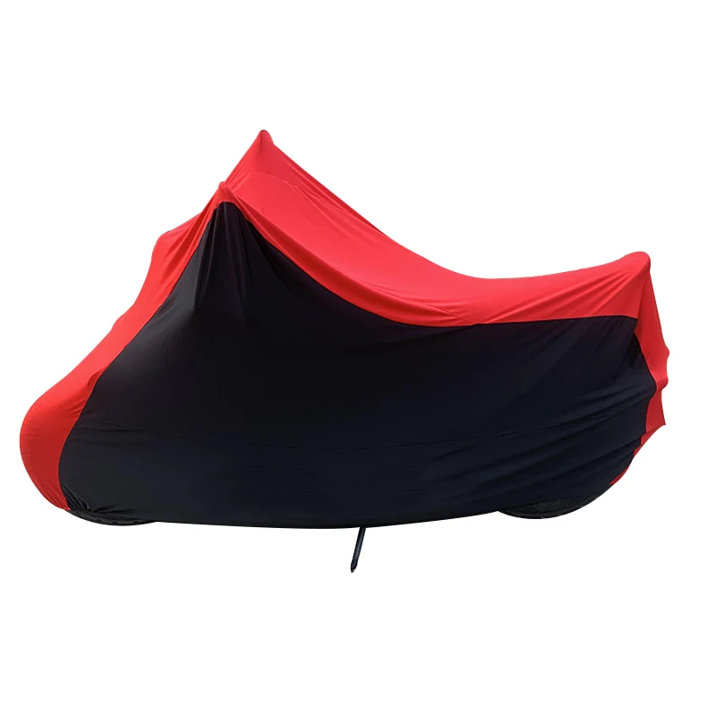 Wholesale varied color super soft breathable indoor stretch spandex motorcycle body cover with custom logo