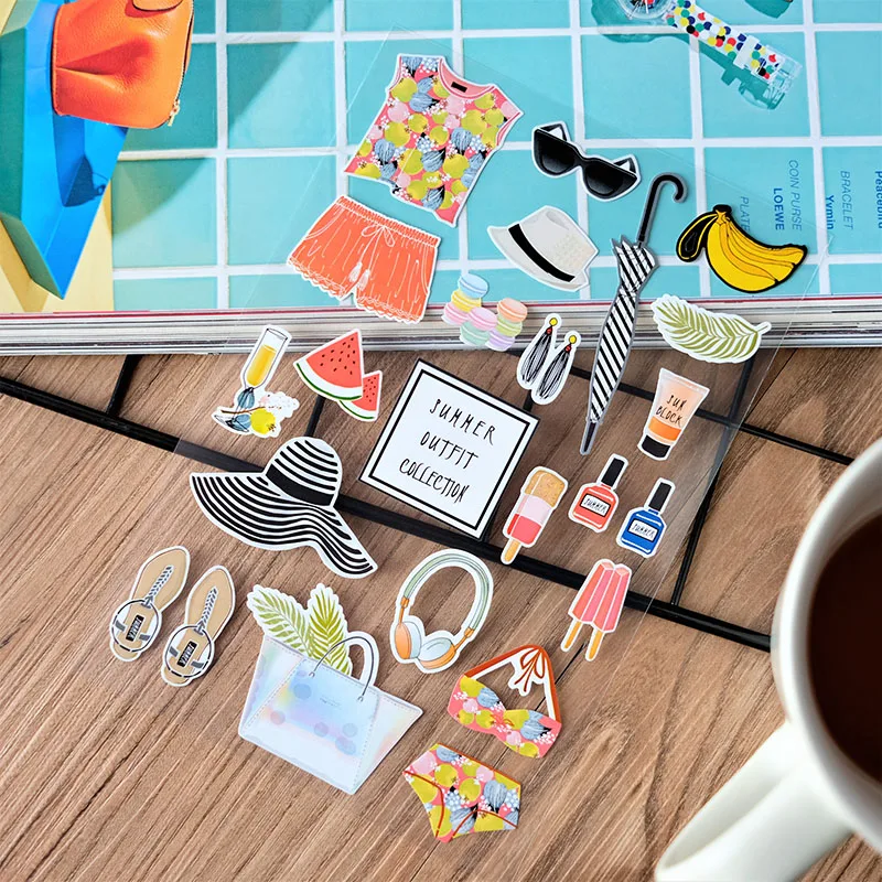 Nekoni Holiday Series Stickers Cut Sticker Adhesive Decals Decorative Decals Custom PVC Vinyl Decal for Hand Account