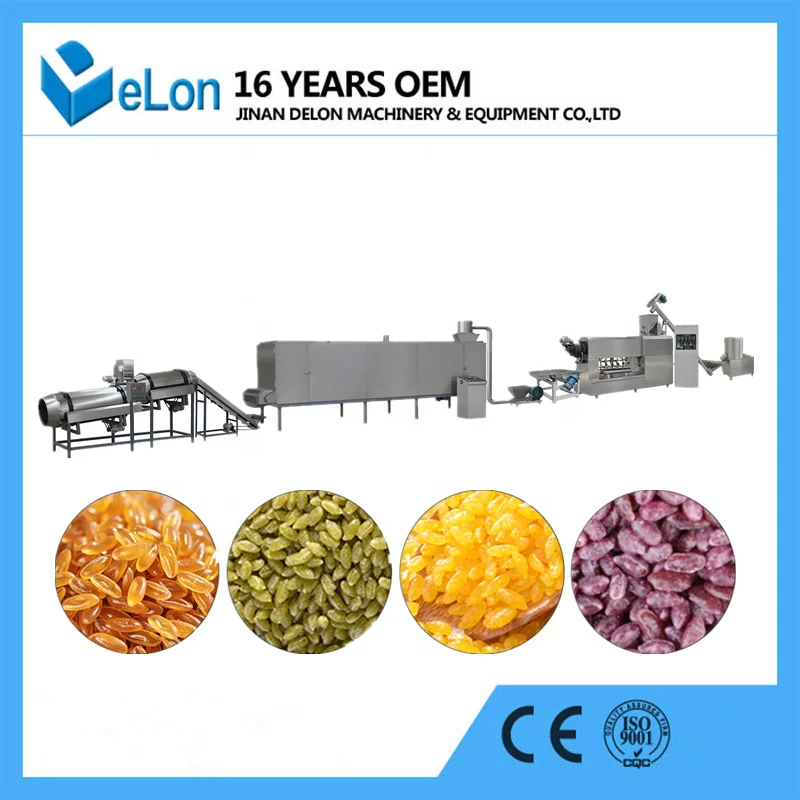 Automatic Fortified Rice Kernel Artificial Rice Extruder Processing Machine