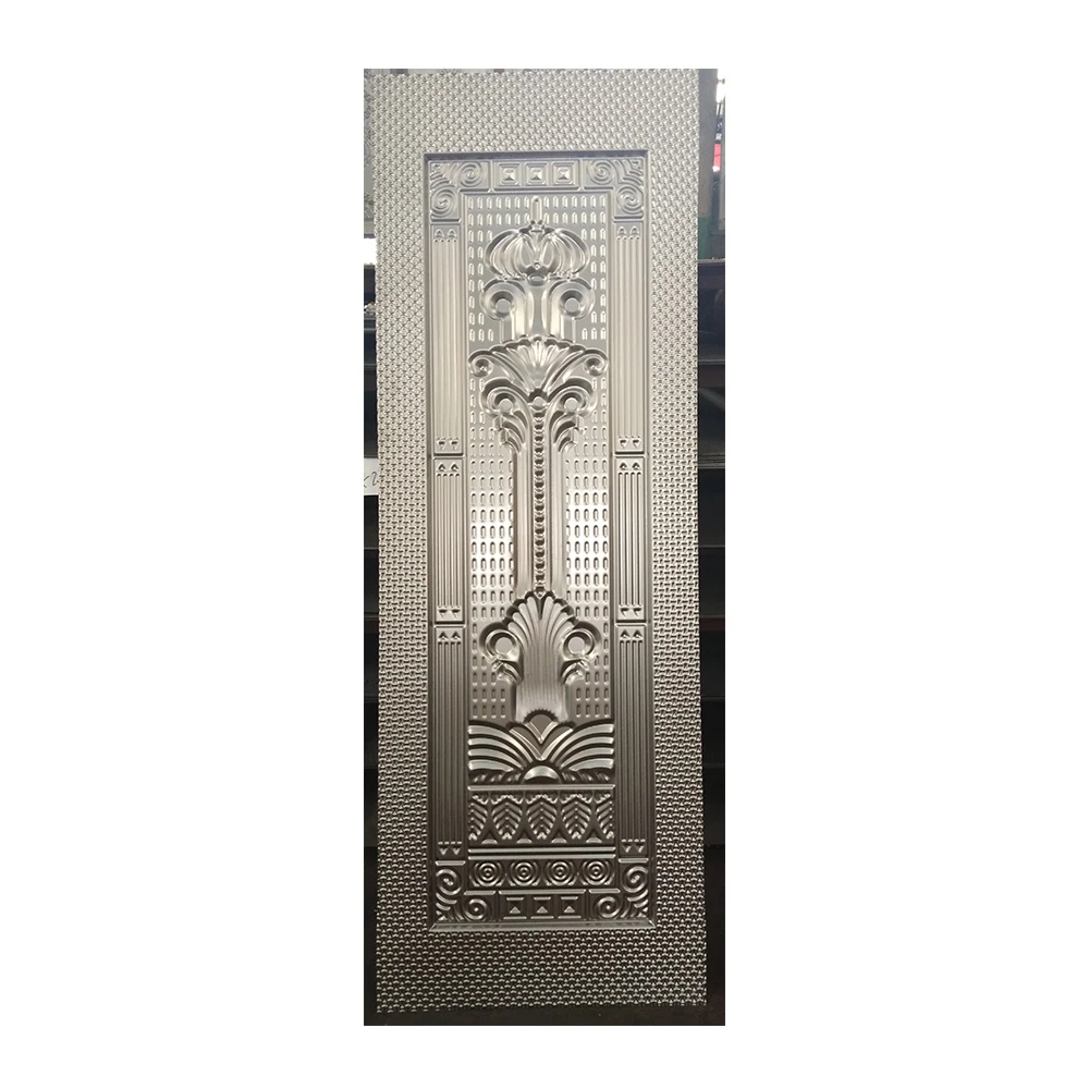 steel doors skin sheet cold embossed stamped panel moulded plate for houses gate exterior metal moulding skin interior