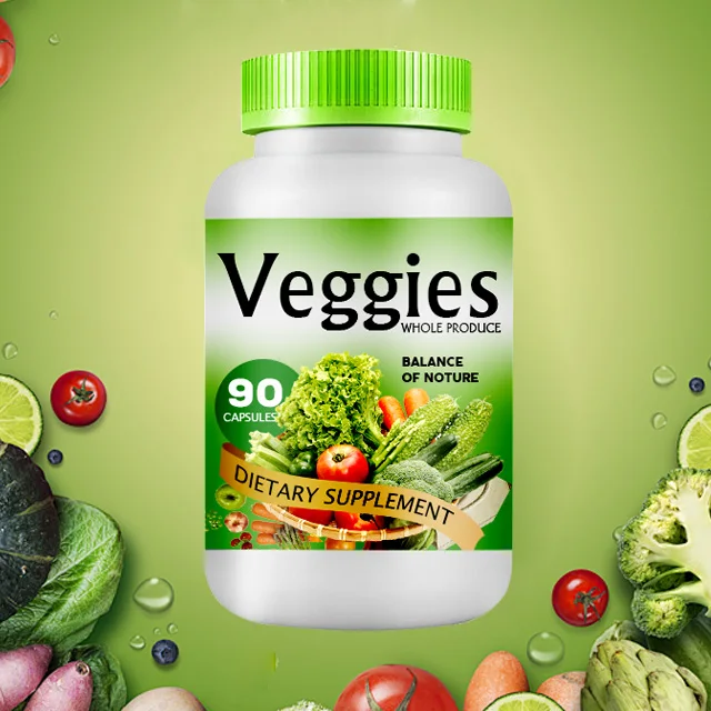 OEM/ODM all-natural supplement vitamins and vegetable nutrients fruit and vegetable capsules to support energy levels